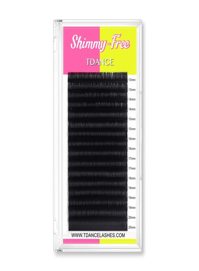 TDANCE Shimmy-Free Lash Extension Self Fanning Eyelash Extension True Matte Black Ultra Lightweight Volume Lash Extensions for Professional Salon Use(0.03-C,13-20mm) - Image 1